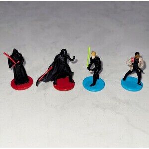 Monopoly Star Wars Force Awakens 4 Piece Complete Tokens & Cards 2014 EUC